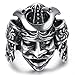 HIJONES Men's Jewelry Stainless Steel Armor Samurai Style Ring Size 11