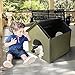 Outdoor/Indoor Cat House by Pet Peppy