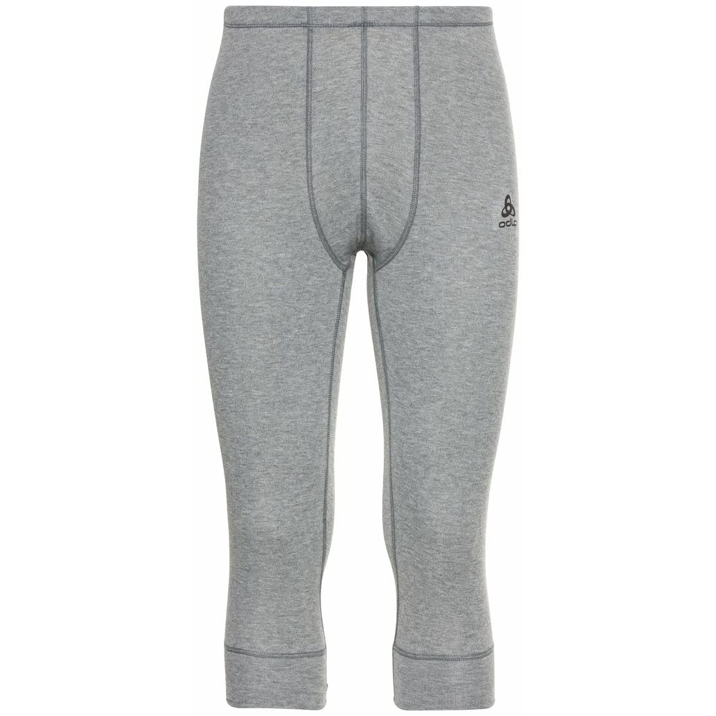 Odlo Men Functional underwear 3/4 pants ACTIVE WARM ECO, odlo steel grey melange, XXL