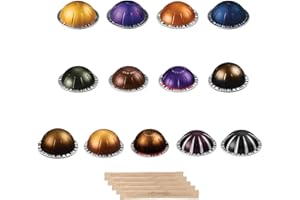 CAFFE ASSAGGIO Espresso Pods and Double Espresso Pods Sampler Variety Pack Compatible with Nespresso Vertuo Coffee Capsules 18 Count Gift Pack Taster Discovery Box