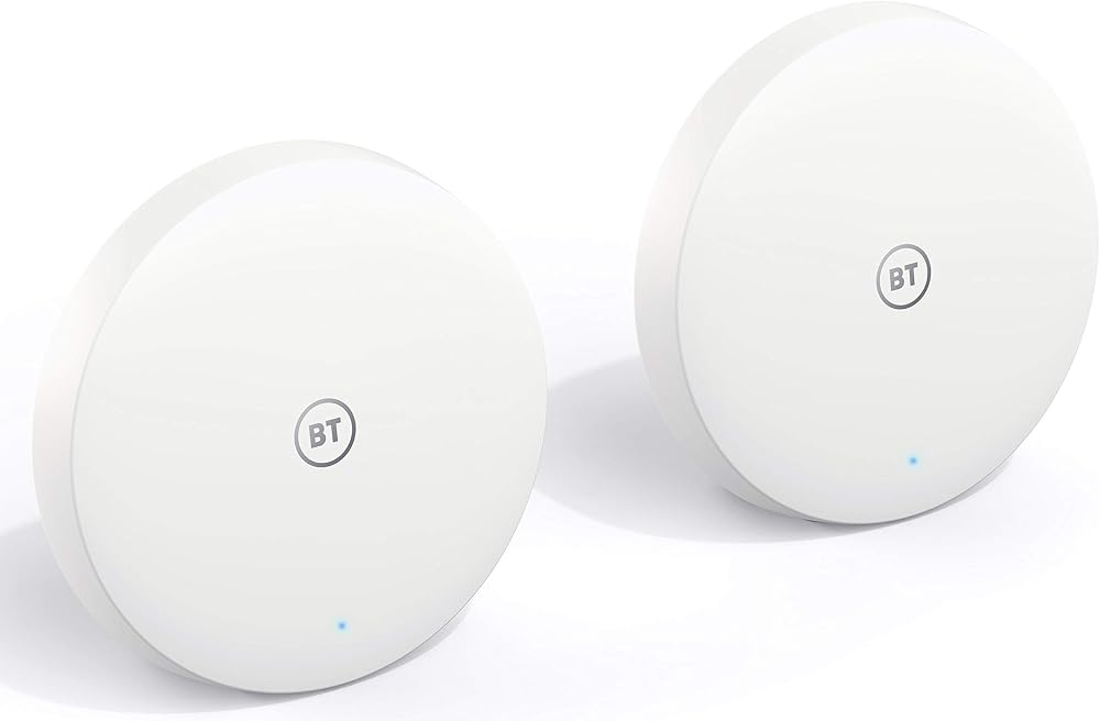 BT Mini Whole Home Wi-Fi Pack 2 Discs AC1200 Mesh Seamless Speedy Wi-Fi