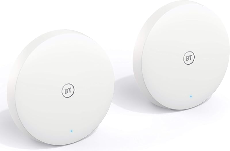 BT Mini Whole Home Wi-Fi Pack 2 Discs AC1200 Mesh Seamless Speedy Wi-Fi