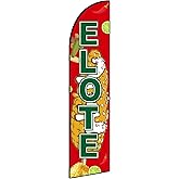 Elote Feather Flag Decorations for Business Advertising,Elote Flag Banner for Storefronts, Retailers, Shops, Food Trucks, Events and Fairs
