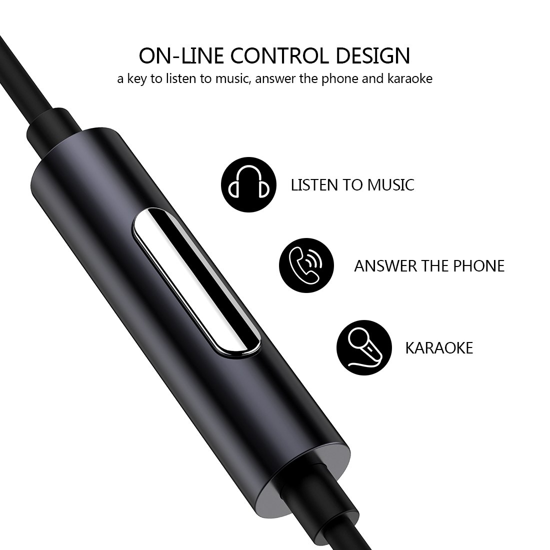 In-Ear Earphones, Humixx, wired earbuds with Mic and Remote Control for iPhone ,Samsung ,Smart Phones, Android, Tablet and Other Compatible Devices, ErgoFit headphones