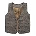 Coodebear Boys' Girls' Map Lined Pockets Buttons V Collar Vests (2-16 Years)