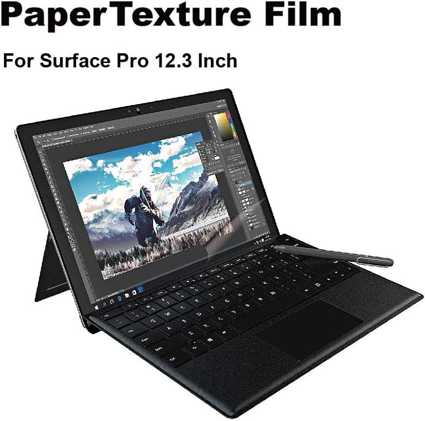 Paper Texture Screen Protector for Surface Pro 6 / Surface Pro 5 / Surface Pro 4 12.3 Stylus Pen Compatible Matte/Sketch/Anti Glare/Paper Texture/Scratch Resistant/ Made in Japan[1 Pack]