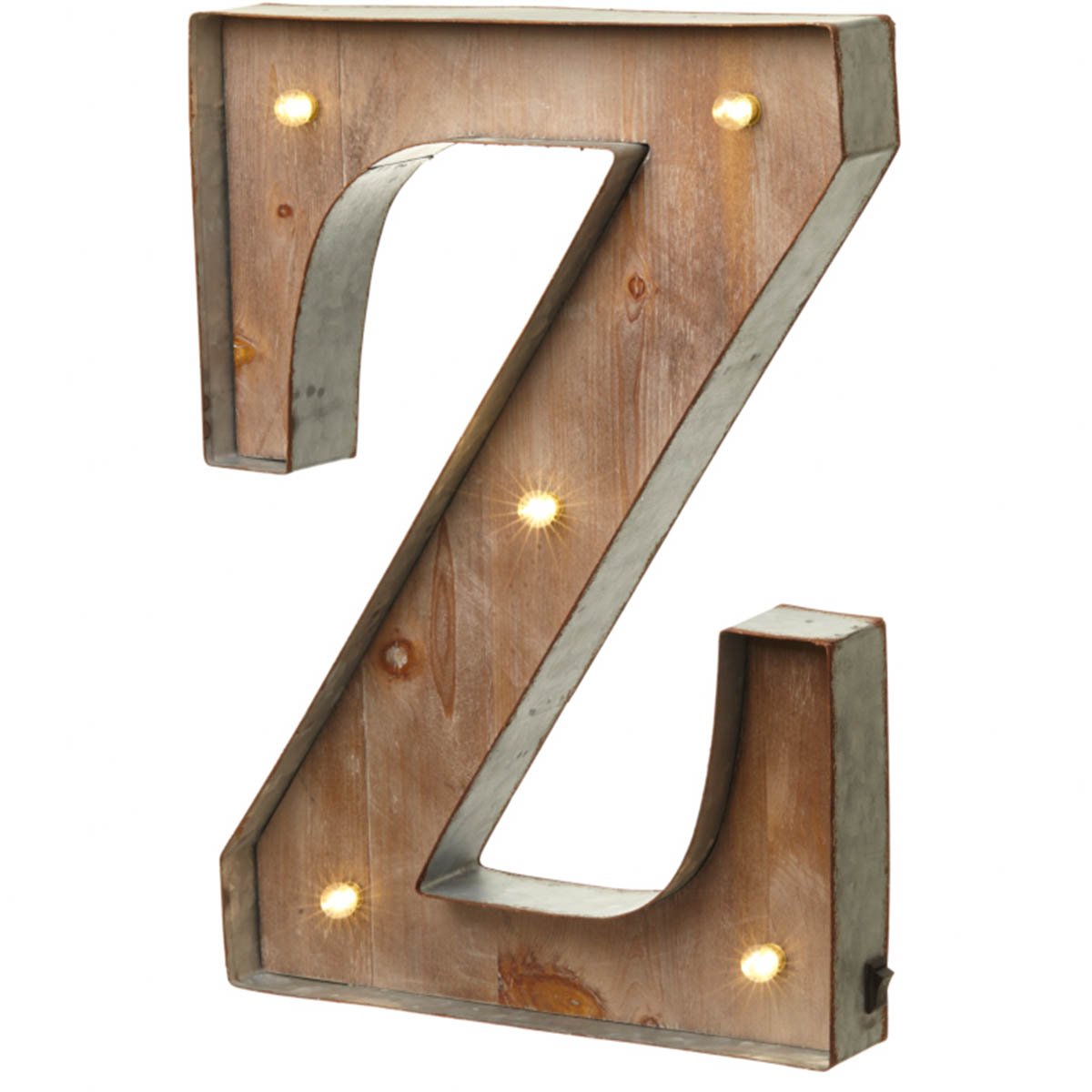 Vintage Illuminated Carnival Lights - A-Z - Choice of Alphabet Letters (Letter Z)
