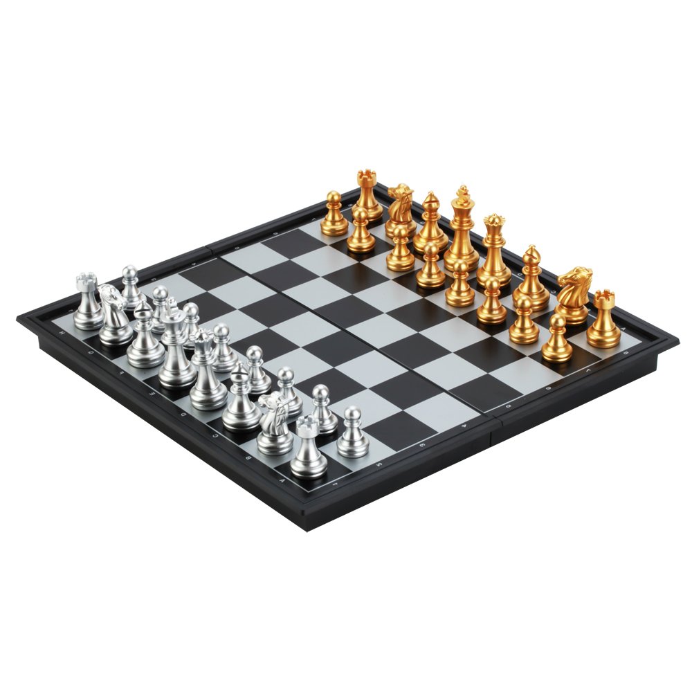 Bytan Ajedrez Magnético de Viaje Tablero Portátil Plegable de Plástico x x