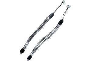 ANNRYBOR Improved Replacement Wrist Wraps for Oculus Quest 2 Gen Controller, Reflective Hand Straps with Resin Black Stopper, Replacement Adjustable Wrist Lanyards for Oculus Controller(Black)