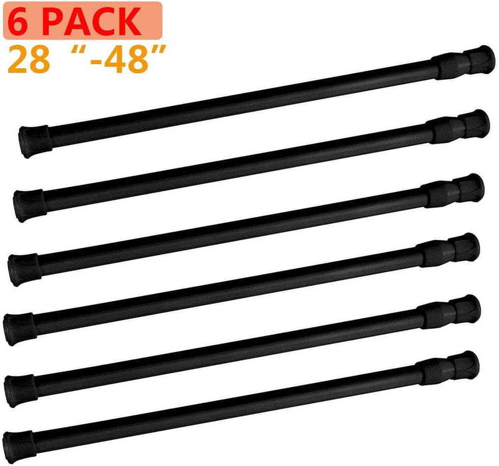 Amazon Com Minchi257 Tension Rods 28 To 48 Inches 6 Pack Tension