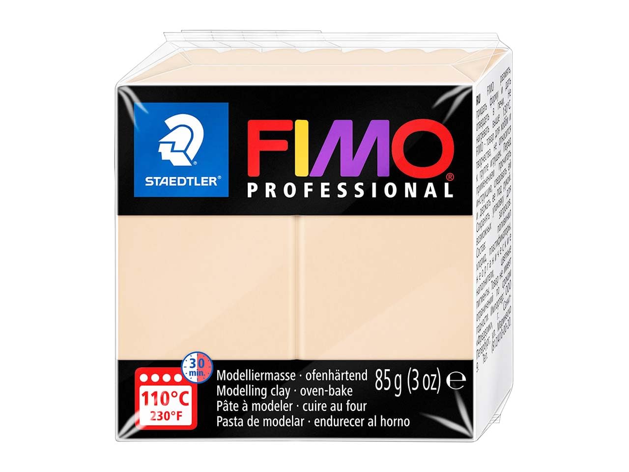 STAEDTLER 8004-02 FIMO Professional Oven-Hardening Polymer Modelling Clay, 85g - Champagne (Single Block) โ image 1