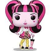 POP Retro Toys: Monster High - Draculaura Funko Vinyl Figure (Bundled with Compatible Box Protector Case), Multicolor, 3.75 inches