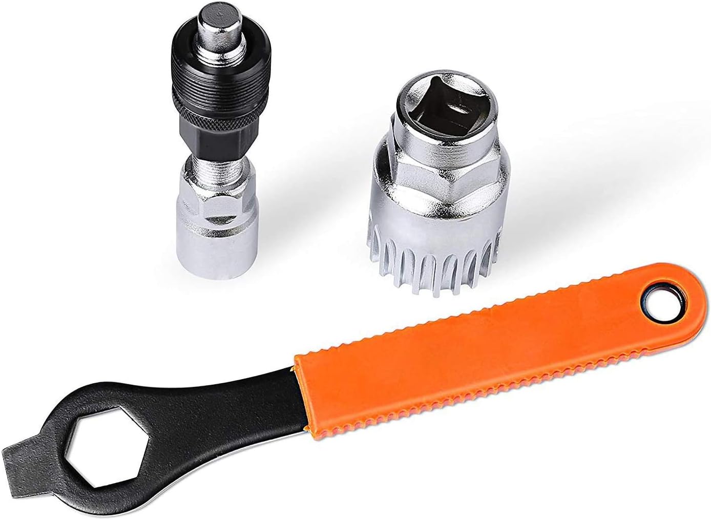 Owfvlazi Bike Crank Extractor Arm Remover Bottom Bracket Remover with 16mm Spanner Wrench Professional Bicycle Repair Tool Kit