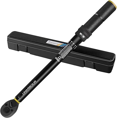 Uharbour 1/2 Drive Torque Wrench 20-230 Nm Dual Direction 1 Nm Adj ±3% Acc w/