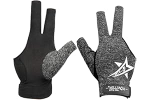 KONLLEN Billiards Gloves for Left Hand/Right Hand L/XL Pool Gloves Professional Non-Slip Adjustable Breathable Snooker Gloves Popular Sizes for Men & Women