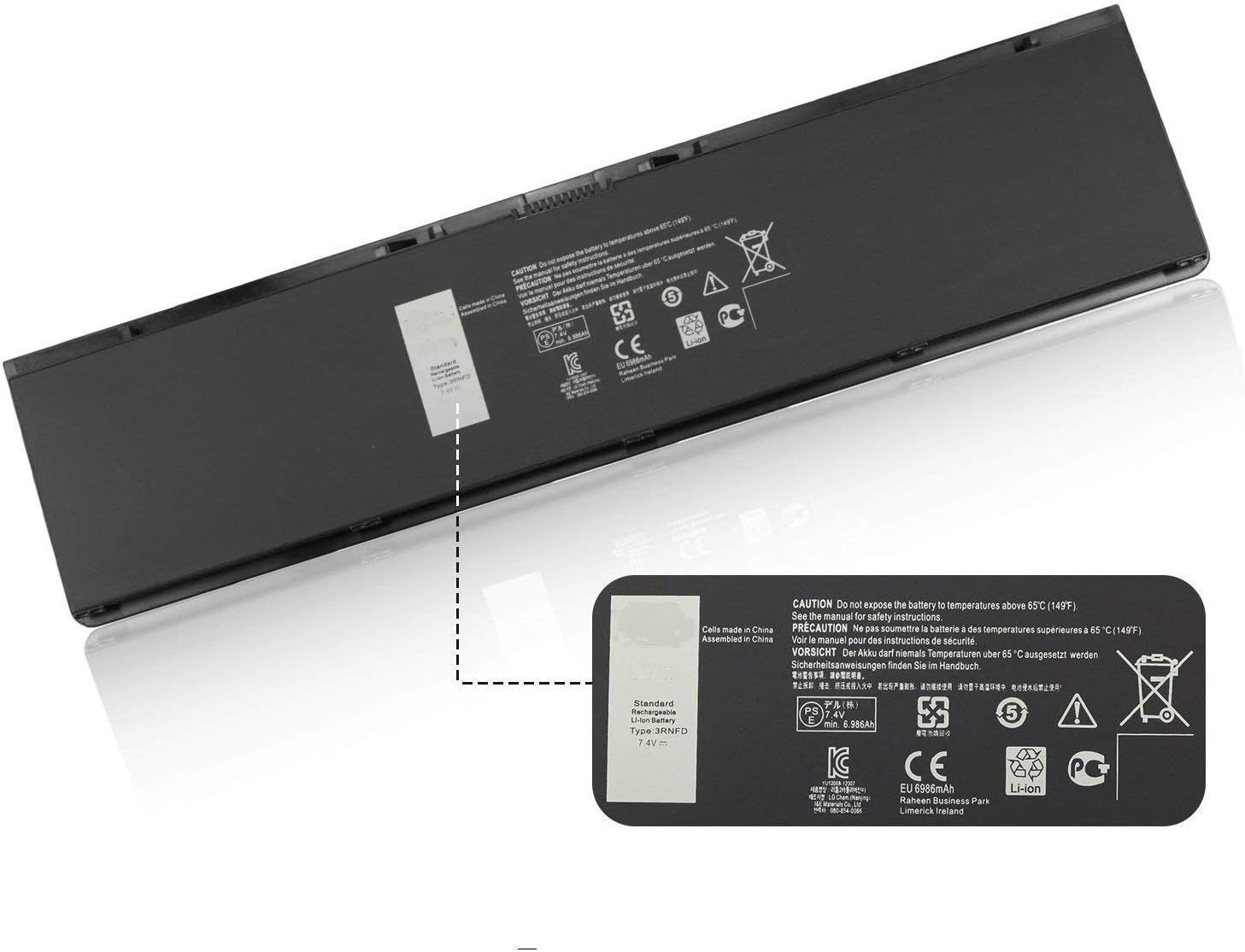 New Replacement Dell 451-BBFT 451-BBFV 451-BBFY F38HT G0G2M PFXCR T19VW Laptop Battery for Dell Latitude E7420 E7440 E225846 Laptop Notebook Series [7.4V 45000Wh ]