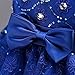 Girl Dresses Size 6 Blue Sleeveless 4-5 Years for Wedding Pageant Dresses for Girls 5-6 Knee Length Ruffles 6-7 Lace Tutu Tulle Ball Gown Children Formal Party Prom Halloween Gowns (Blue 120)