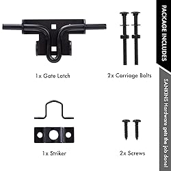 SANKINS Slide Bolt Gate Latch,Sliding Bolt Door