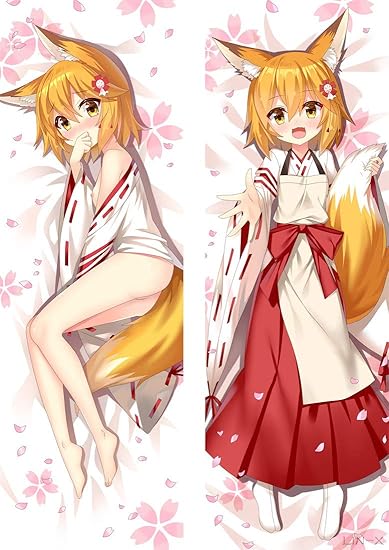 Sewayaki Kitsune No Senko San Shiro Dakimakura Pillow Case Cover