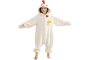 SimZoo Kids Animal Onesie Pajamas, 3-13 Years Boy and Girls Cosplay Costume Sleepwear, One-Piece Unisex Homewear