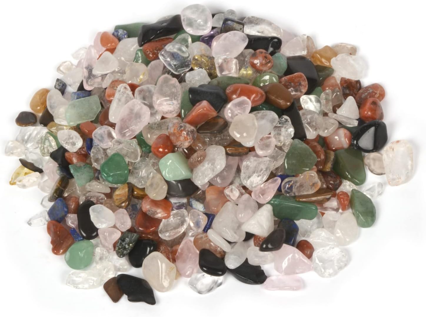 Indoor Fountains & Accessories - Justinstones Natural Big Mixed Gemstone Polished Chips Crushed Tumbled Stone Crystal Healing Embellishments 100 Grams