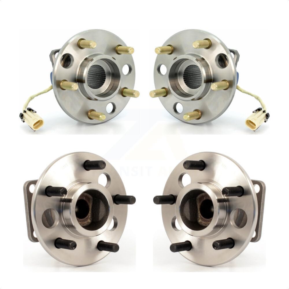 Front Rear Wheel Bearing & Hub Assembly Kit For