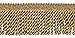 DecoPro 10 Yard Value Pack of Two Tone Gold 2.5 Inch Bullion Fringe Trim, Style# EF25 Color: 8534 (30 Ft / 9.1 Meters)
