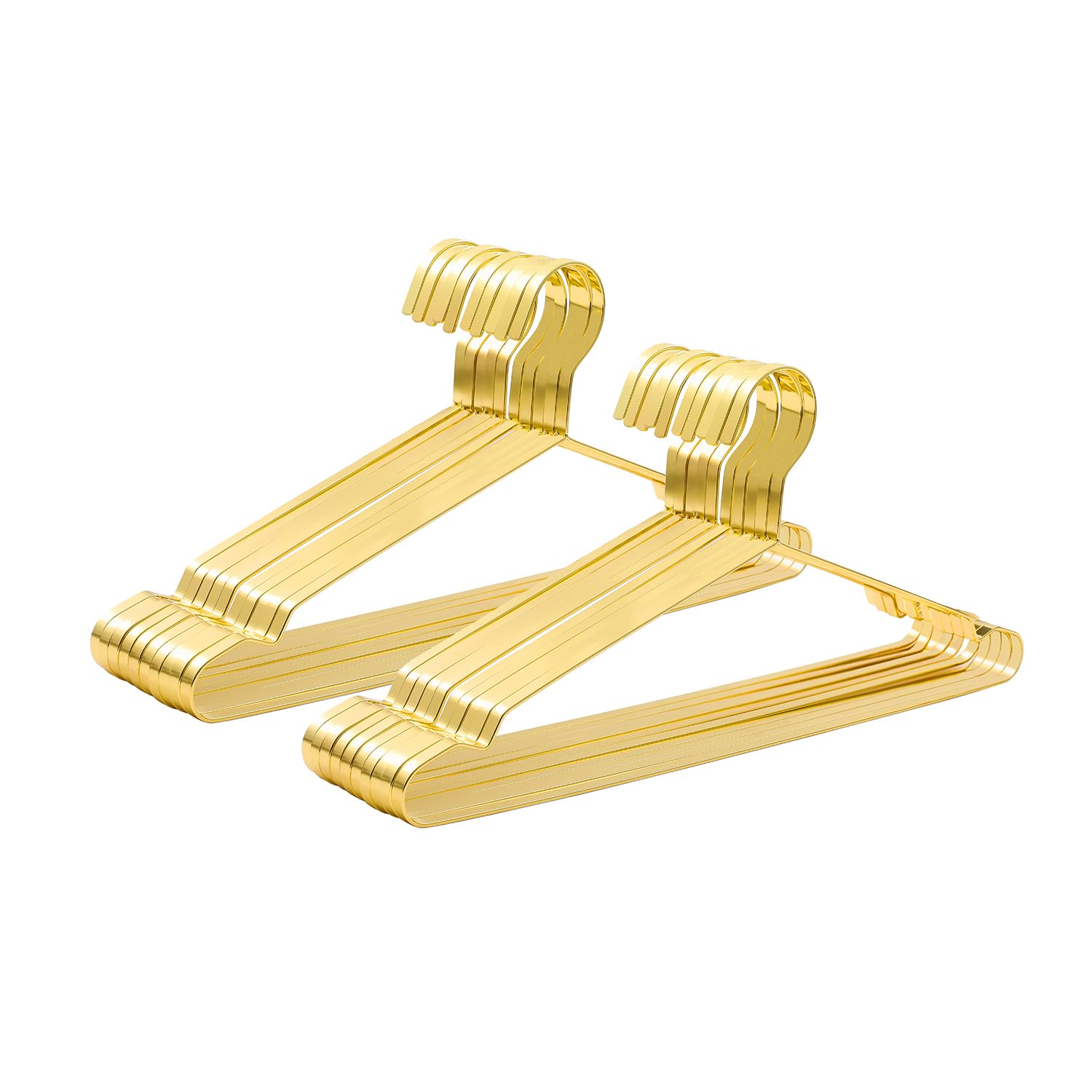 Photo 1 of Jetdio 20 Pack Heavy Duty Extra Wide Stainless Steel Coats Hangers, 17.7” Strong Durable Metal Hanger for Heavy Garments, Sturdy Metal Rack for Shirts Jackets Trousers Pants Slack, Gold