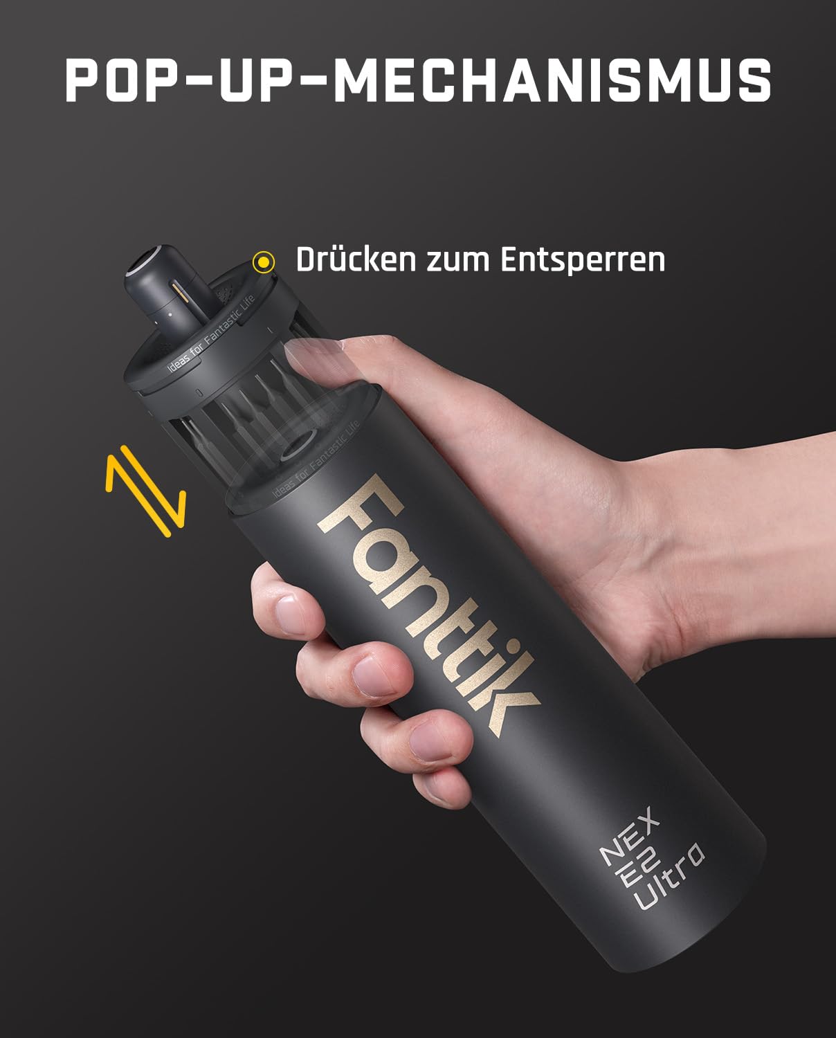 Fanttik E2 Ultra Präzision-Schraubendreher,Elektro Schraubendreher set Grau 8