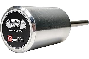 MICRO GAINZ GAIN MUSCLE 1LB AT A TIME Micro Gainz GymPin Weight Stack Extender Pin for Cable Machine & Home Gym, Designed for Weight Lifting & Strength Training Allowing Additional Olympic Weight Plates, Made in The USA