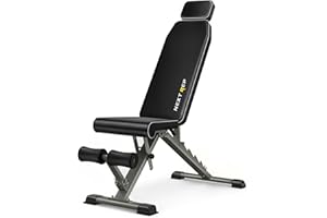 Adjustable Weight Bench,1000 LB Fast Folding Workout Bench for Home Gym Strength Training, Incline Decline Flat Utility Bench