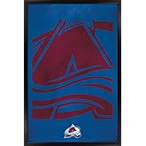 Trends International NHL Colorado Avalanche - Logo 25 Wall Poster, 34L x 22.4W, Black Framed Version