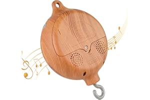 HLEEDUO Crib Mobile Motor,Mobile Music Box Spinner with Adjustable Volume,Mobiles Spinner with 3 Moeds(Rotating&Music,Rotatin