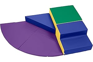 ECR4Kids SoftZone Adventurer's Summit Step, Corner Climber, Assorted, 4-Piece