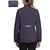 Little Donkey Andy Women's Cycling Jackets Reflective Packable Running Jacket Windproof Water-Resistant for Hiking Biking