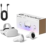 Oculus Quest 2 — 256GB Video — White Advanced All-in-One Virtual Reality Headset — 3D Cinematic Sound — for Family Holiday VR
