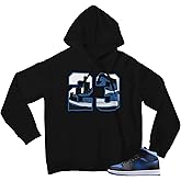 Men's Graphic Hoodie To Match Jordan 1 Purple Black Pullover