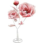 BIEJUJX Artificial Silk Flower Decoration, Large Fake Flower with Standing Stems and Base,Giant Flowers 5.5Ft for Wedding Background Decor, Shop Window Display,Photography Props, Banquet (RED)
