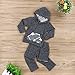 Lankey Toddler Infant Baby Boys Hoodie Tops Sweatsuit Pants Long Sleeve Outfits Set(12-18 Months)