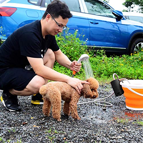 Draagbare elektrische campingdouche, oplaadbare badpomp, waterfiltersysteem, voor reizen in de open lucht, strand… - Image 7