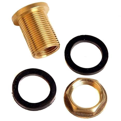 Soytich Regentonnenverschraubung Faßverschraubung mit 3/4' Aufnahme für Zapfhahn (Faß02)