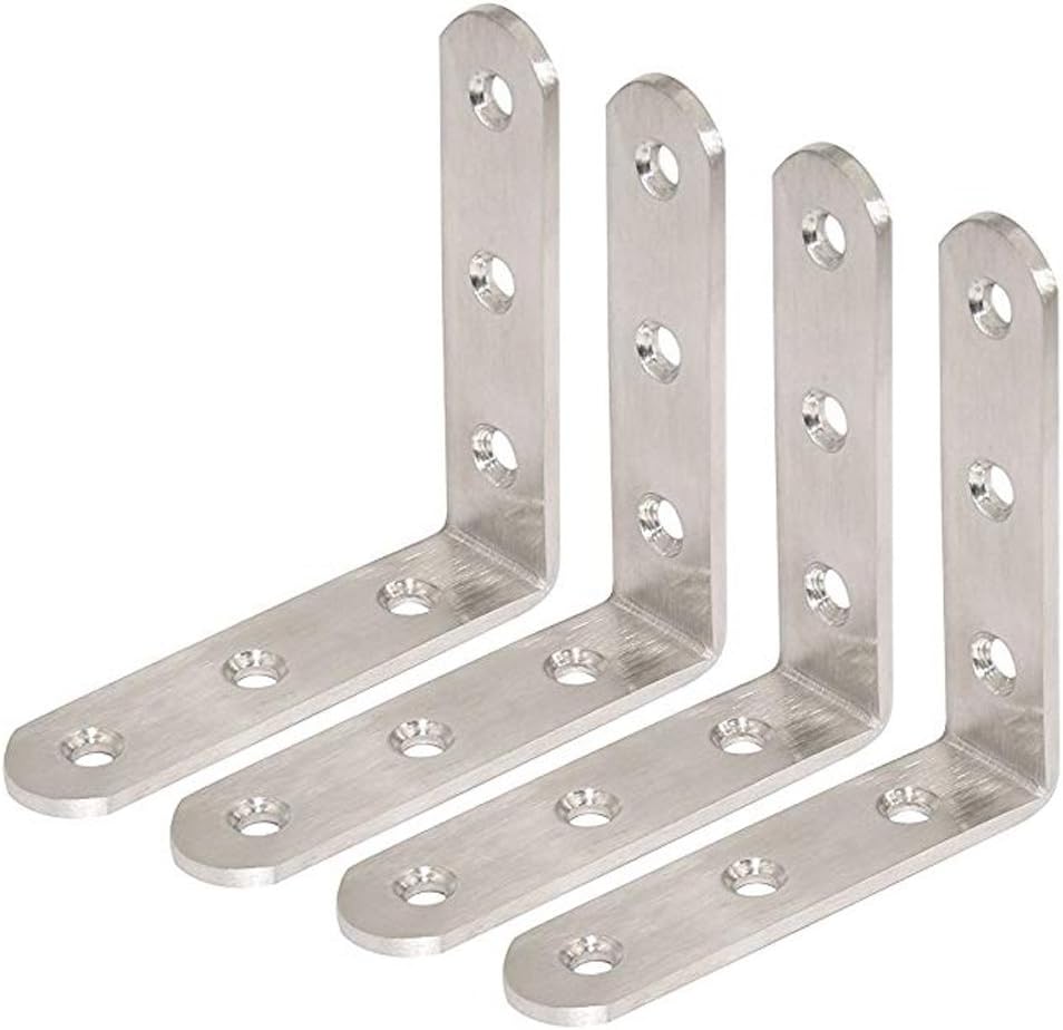 Howhome Corner Braces Stainless Steel L Shaped Right Angle Brackets