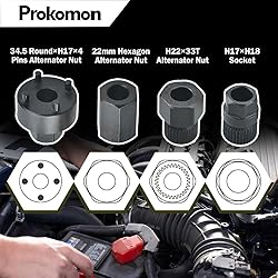 Prokomon 13 Pieces Alternator Pulley Tool
