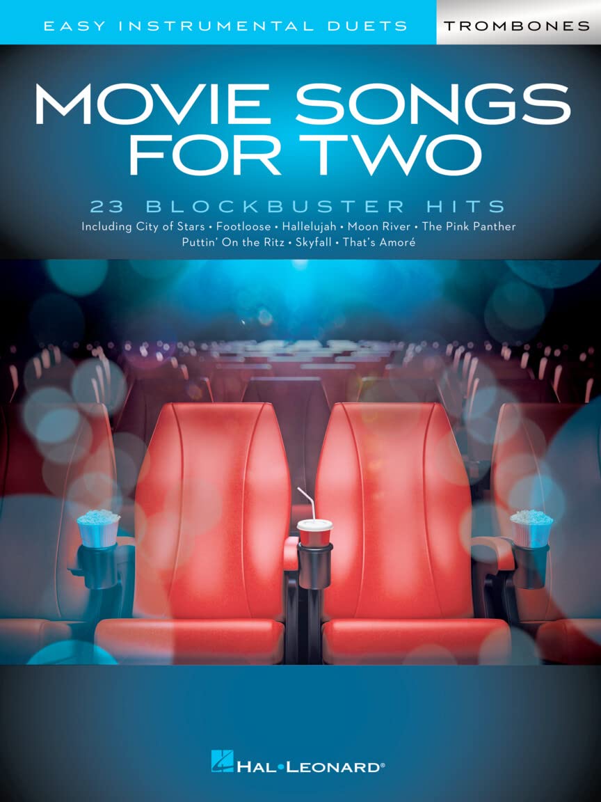 Movie Songs for Two Trombones Easy Instrumental Duets