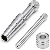 QWORK Ring Stretcher Tool Kit for Sizes 7.5-10.5, Expanding Ring Mandrel for Silver, Gold, Copper Rings, Enlarge Ring Mandrel Stretcher