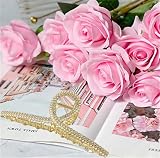 VNEWSCHI Pearl Crystal Hair Claw Clips Big Non Slip Strong Hold Hairpins Women view 4