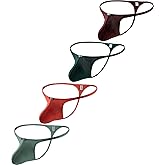 iKingsky Men's Big Pouch G-string Sexy Breathable Y-back Thong Underwear Low Rise Spandex Swimming Under Panties for Men