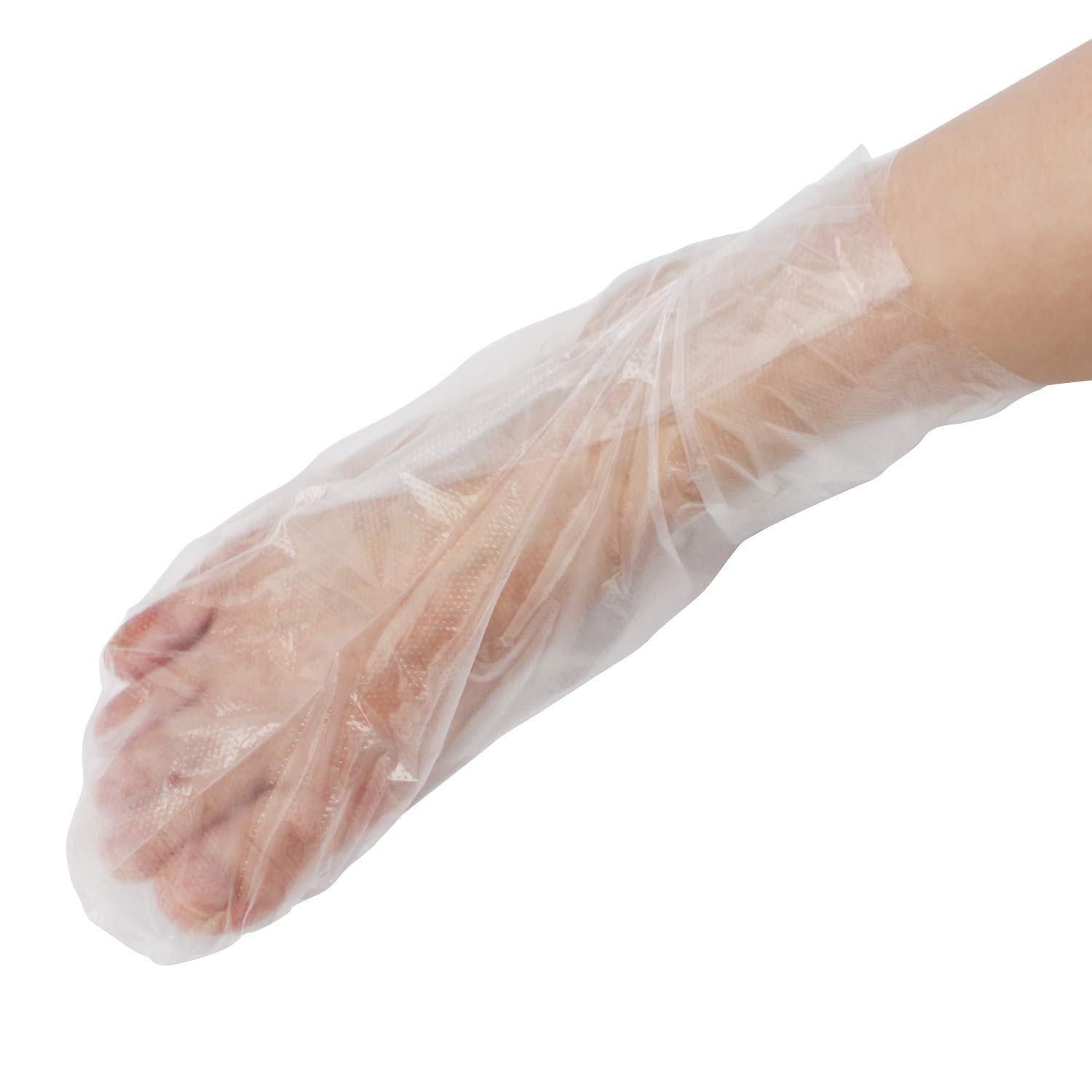 Segbeauty Paraffin Bath Liners for Foot, 200 Counts Plastic Foot Covers, Booties for Feet Thermal Foot Liners, Foot Protectors with 200 Stickers for Snug Closure, Wax thera-py Foot Bags