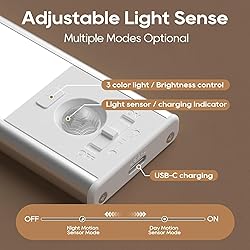 2 Pack Under Cabinet Lighting, 3 Color Temperatures