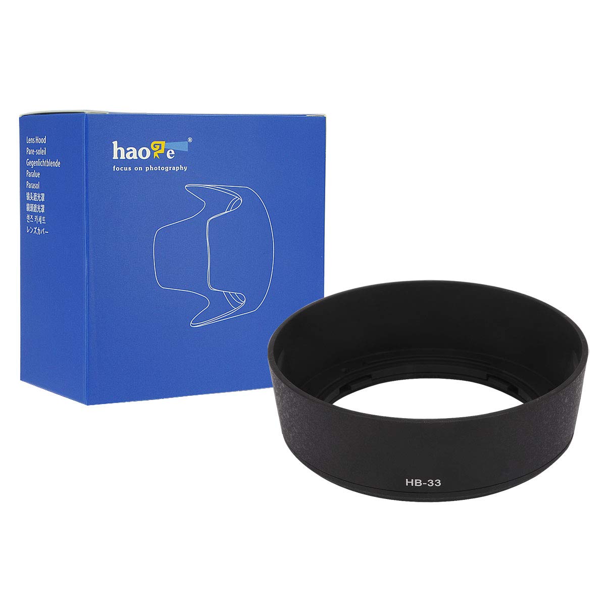 Haoge Bayonet Lens Hood Compatible with Nikon